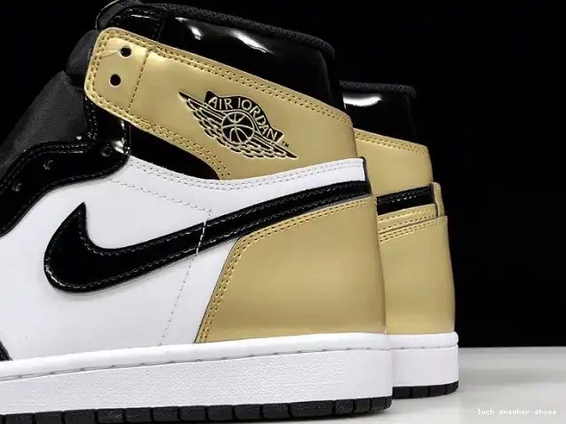 Reps LUCY Retro 1 861428-007 Jordan High Air Glod Toe 0514